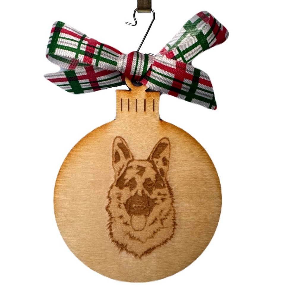 German Shepherd Holiday Ornament